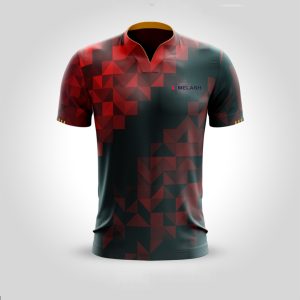 Red Black Custom Print High Quality Soccer Jersey