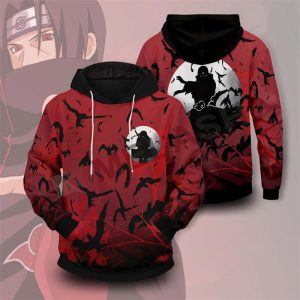 Cool 3D printed polyester itachi uchiha men sublimation hoodie
