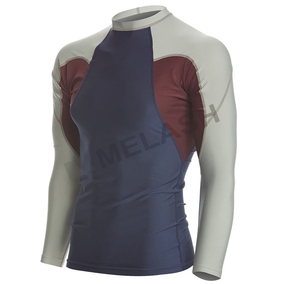 TOP quality Skin protection swimming anti uv long sleeve rash guards kids rashguards - Image 2
