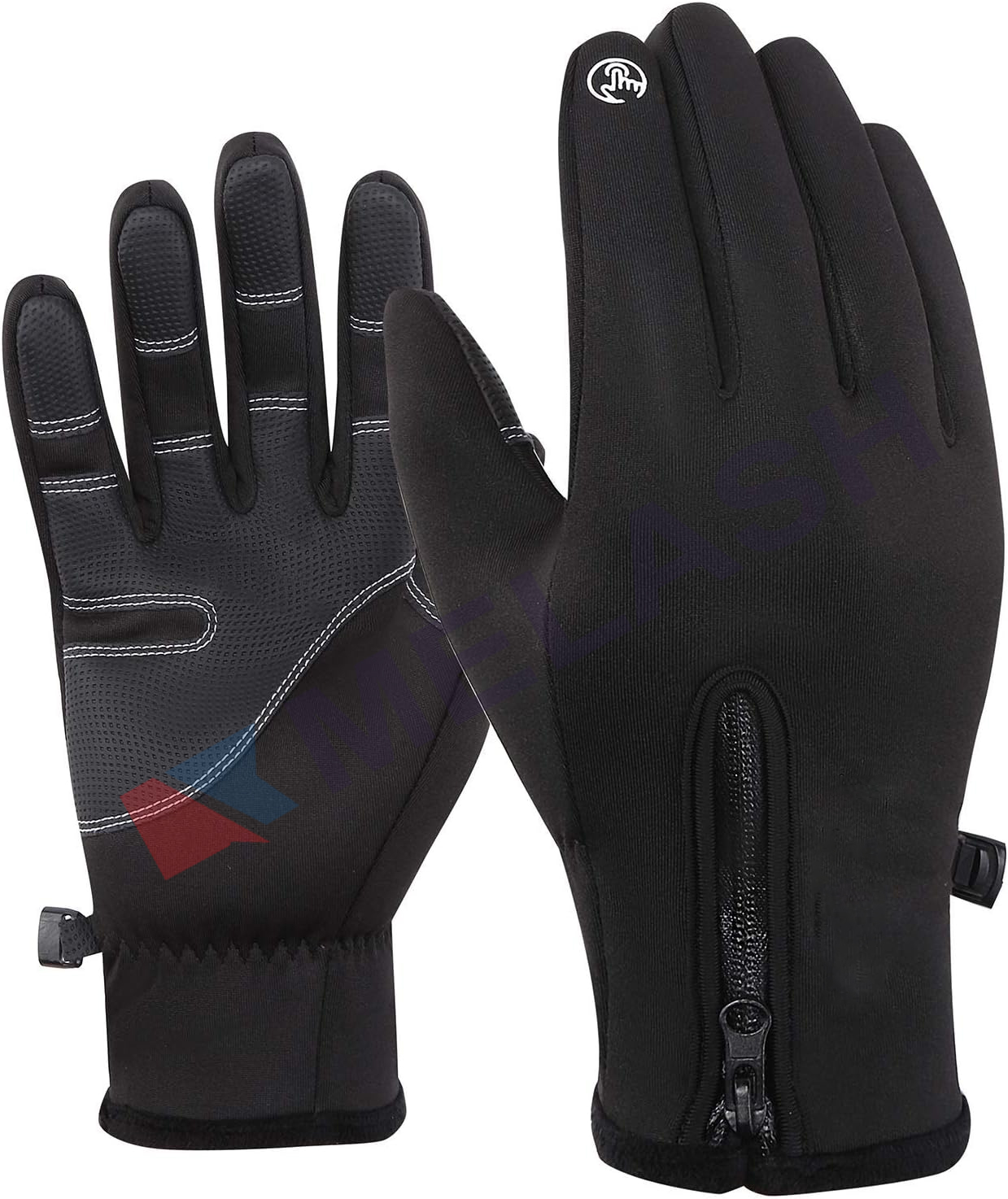 Winter Gloves Touch Screen Fingers Warm Gloves Insulated Anti-Slip Windproof Waterproof Cycling Riding Running Work for Men Women Mens Womens