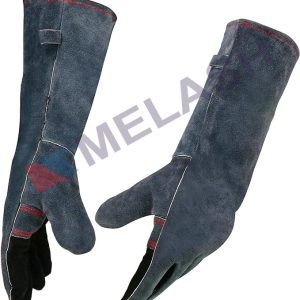 Welding Gloves 16 Inches 932℉ Heat/Fire Resistant,Leather Gloves for Arc Tig Mig Welding/Cutting/Wood/Stove/Oven Fireplace/BBQ/Animal Handling Gloves