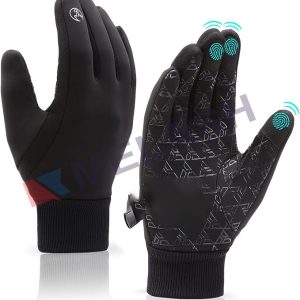 Winter Gloves Men Women Touch Screen Glove Anti-Slip Windproof Waterproof Texting Gloves for Running Cycling