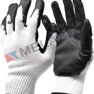 Economical PREMIUM Non-Slip Multi-Purpose Red, Blue Latex Rubber Palm Coated Work Safety Gloves