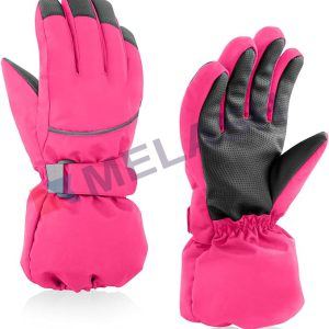 Winter Glove Boys Girls Snow Ski Waterproof Gloves for Teens Fleece Lining Warm Mittens Outdoo