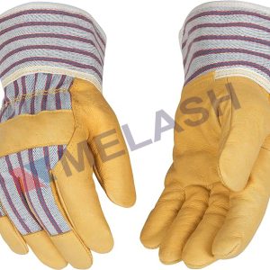 Kids Work Gloves Genuine Leather Palm Glove