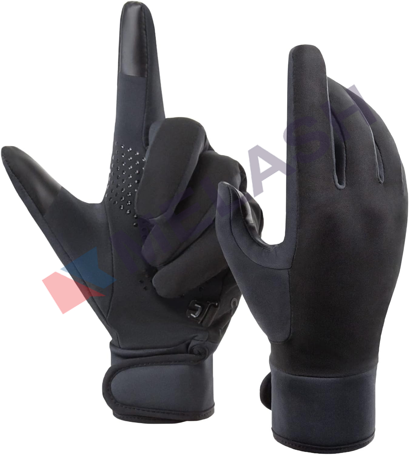Winter Gloves, Touch Screen Winter Gloves Women & Men, Anti-Slip Warm Gloves Cold Weather, Waterproof Warm Gloves for Running Cycling Biking Sporting Driving