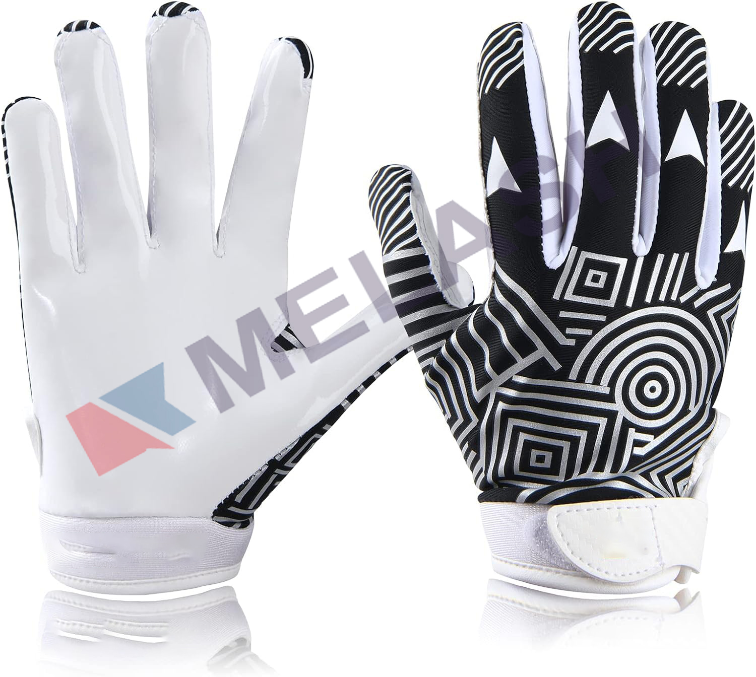 Football Gloves Kids Silicone Grip Receiver Gloves for Kids with Super Stick Ability for Best Game Experience