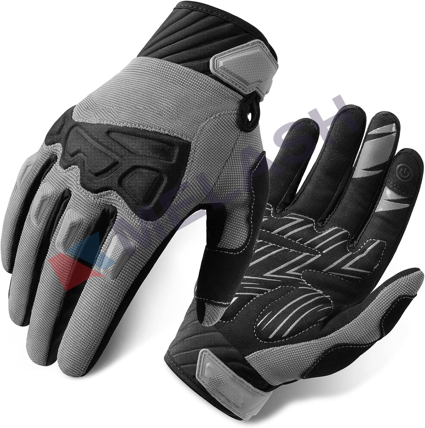 Mountain Bike Gloves for Men Knuckle Guard Padded Men's Cycling Gloves Breathable for MTB Motocross Racing Dirtbike