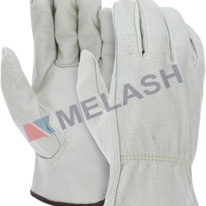 Economic Duty Durable Cowhide Leather Driver Work Gloves for Truck Driving