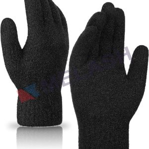 Winter Touchscreen Gloves Knit Warm Thick Thermal Soft Comfortable Wool Lining Elastic Cuff Texting for Women Men