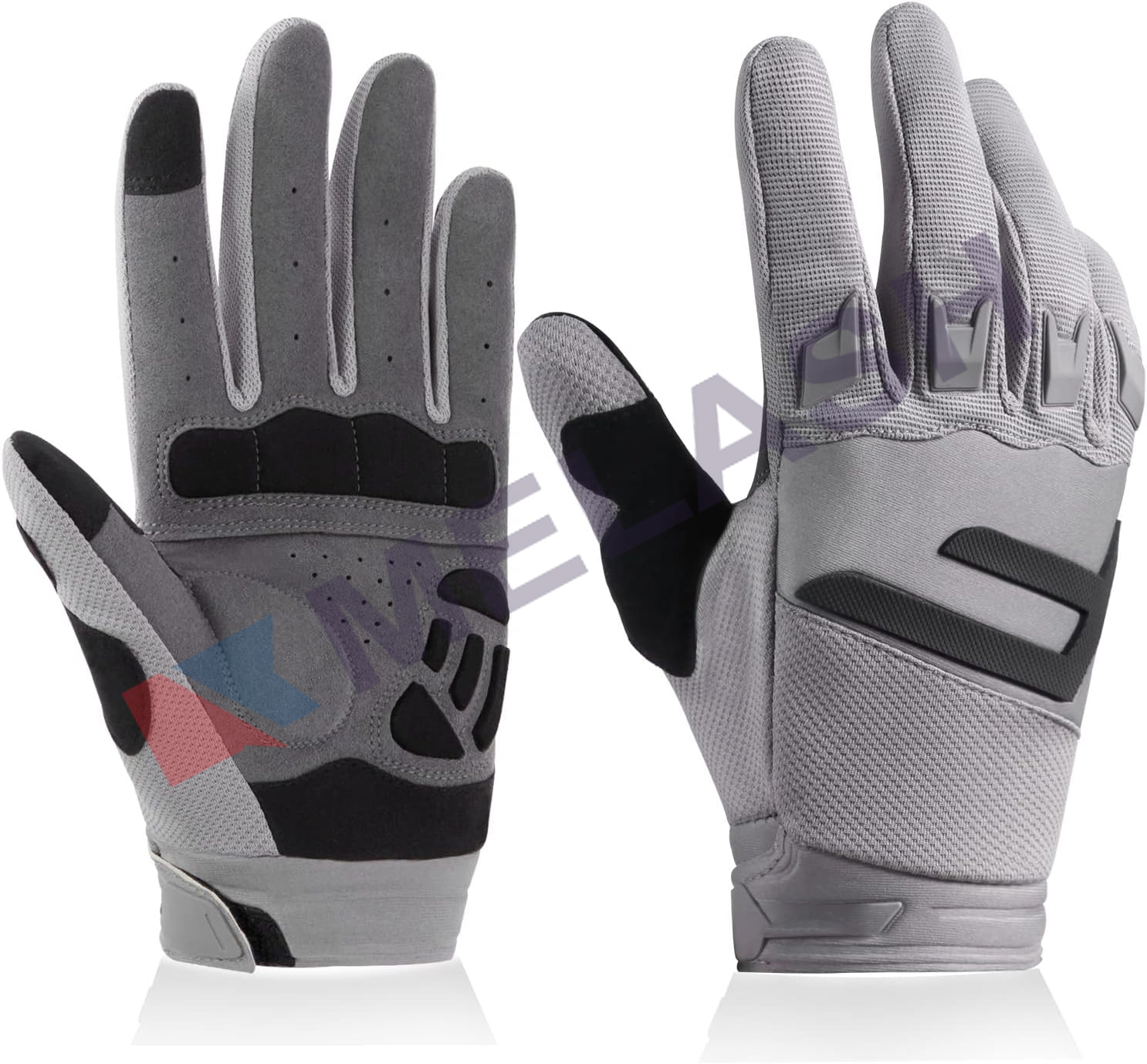 Mountain Bike Gloves for Men Women Motorcycle Cycling Gloves with 5MM SBR Pad Touch Screen Knuckle Protection Motocross Gloves for BMX ATV MTB Racing