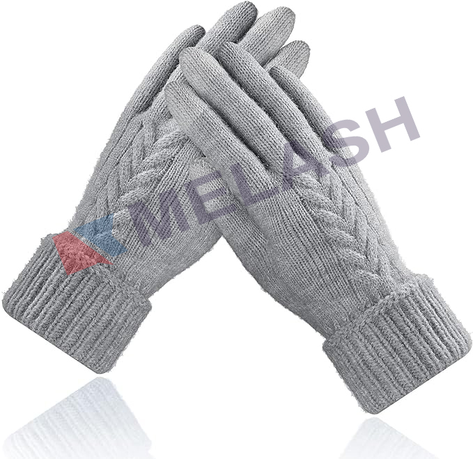 Winter Gloves for Women, Warm Touch Screen Texting Gloves, Womens Knit Glove Soft Thick Fleece Lined