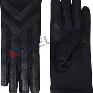Leather Men’s Spandex Touchscreen Cold Weather Gloves